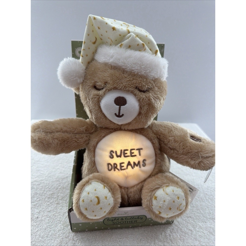 DreamGro Bear Baby Color Changing Light & Lullaby Soother Music Tummy Glows